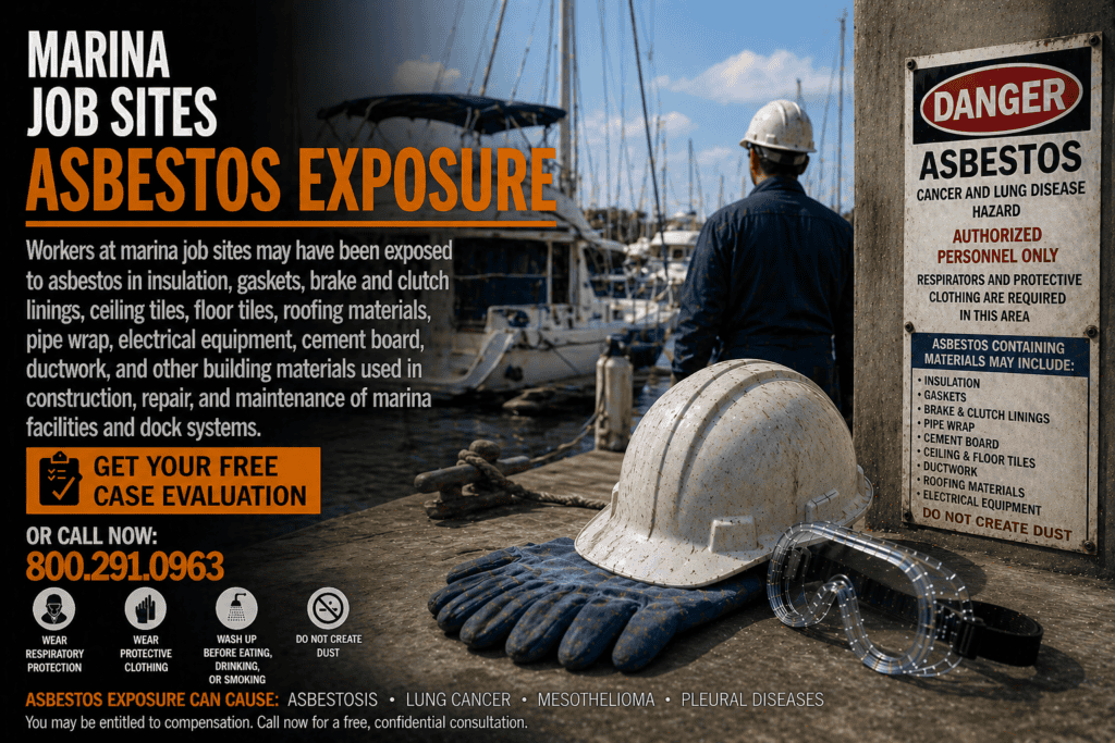 Marina Job Sites Asbestos Exposure Mesothelioma Lawsuit