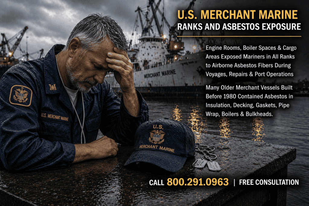 Merchant Marines Ranks & Asbestos Exposure - Mesothelioma Lawsuit