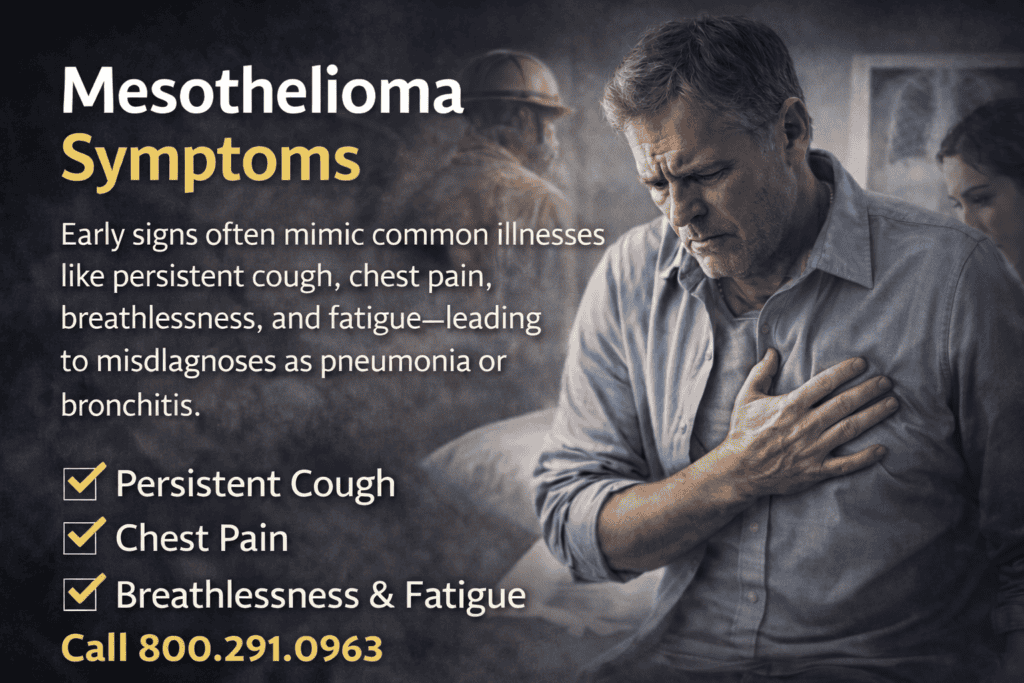 Mesothelioma symptoms and early signs