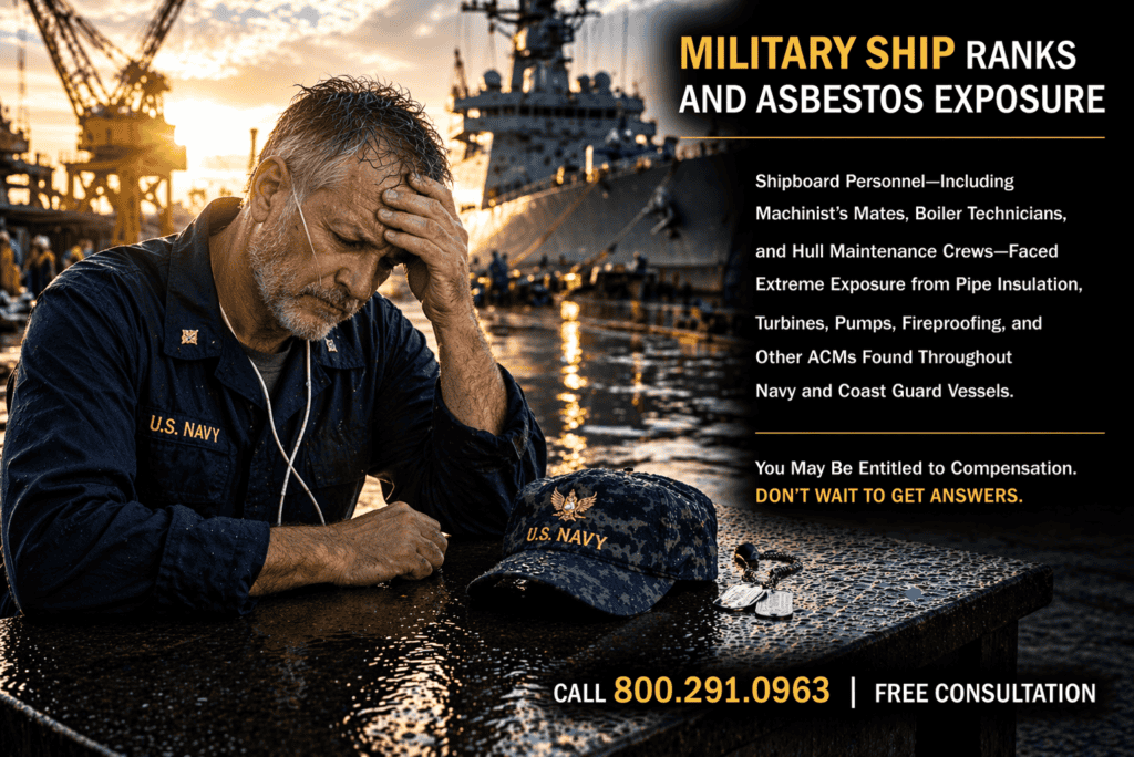 Military Ship Personnel Asbestos Exposure - Mesothelioma Lawsuit