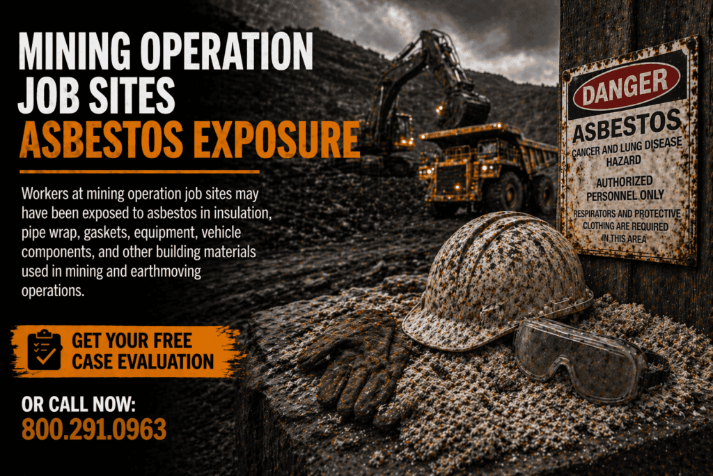 Mining Operation Job Sites Asbestos Exposure Mesothelioma Lawsuit