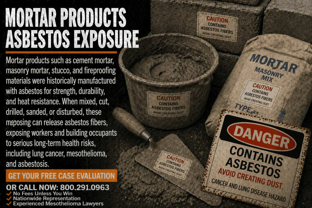 Mortar Products Asbestos Exposure Mesothelioma Lawsuit