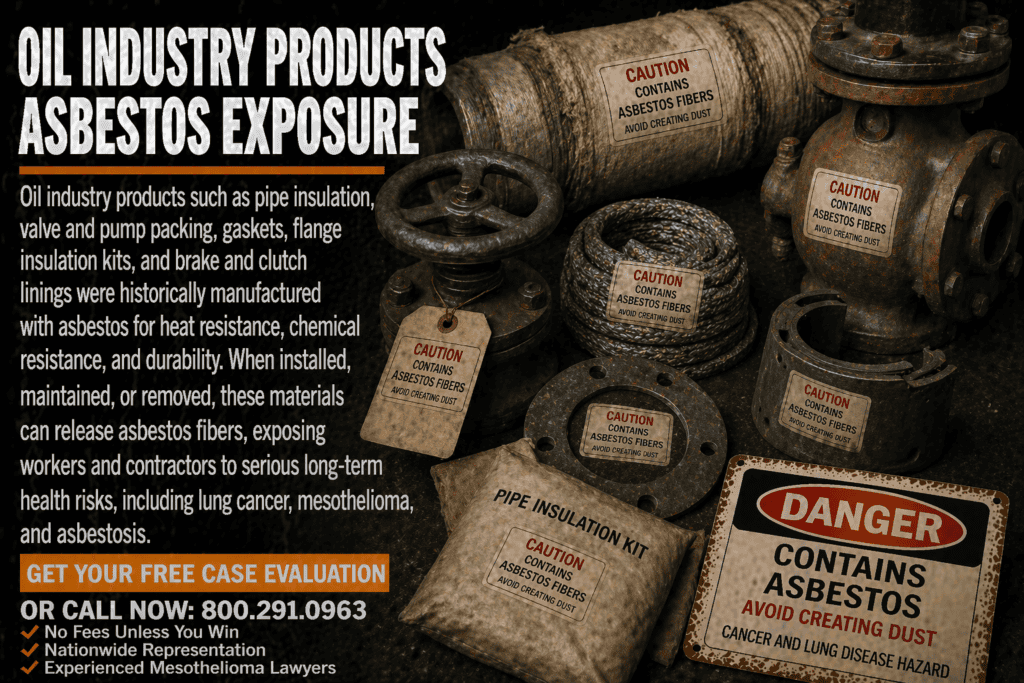 Oil Industry Products Asbestos Exposure Mesothelioma Lawsuit