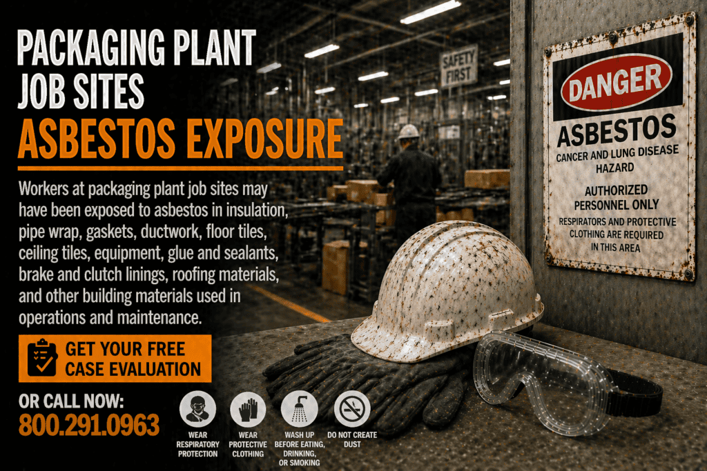 Packaging Plant Job Sites Asbestos Exposure Mesothelioma Lawsuit