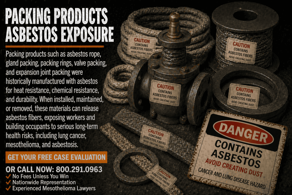 Packing Products Asbestos Exposure Mesothelioma Lawsuit