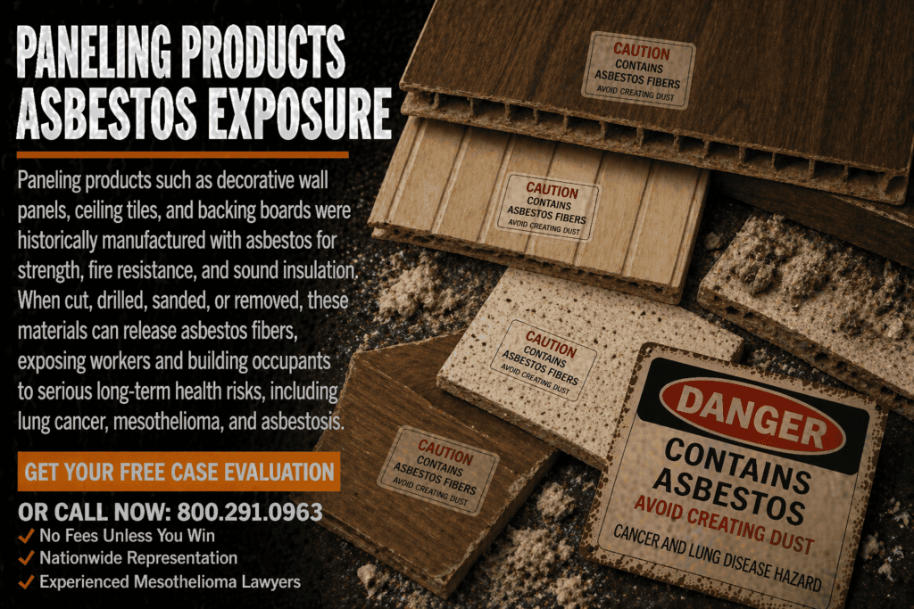 Paneling Products Asbestos Exposure Mesothelioma Lawsuit