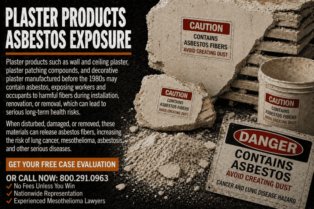 Plaster Products Asbestos Exposure Mesothelioma Lawsuit