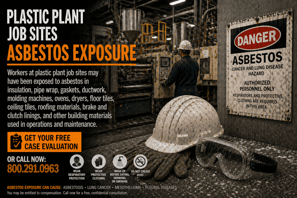 Plastic Plant Job Sites Asbestos Exposure Mesothelioma Lawsuit