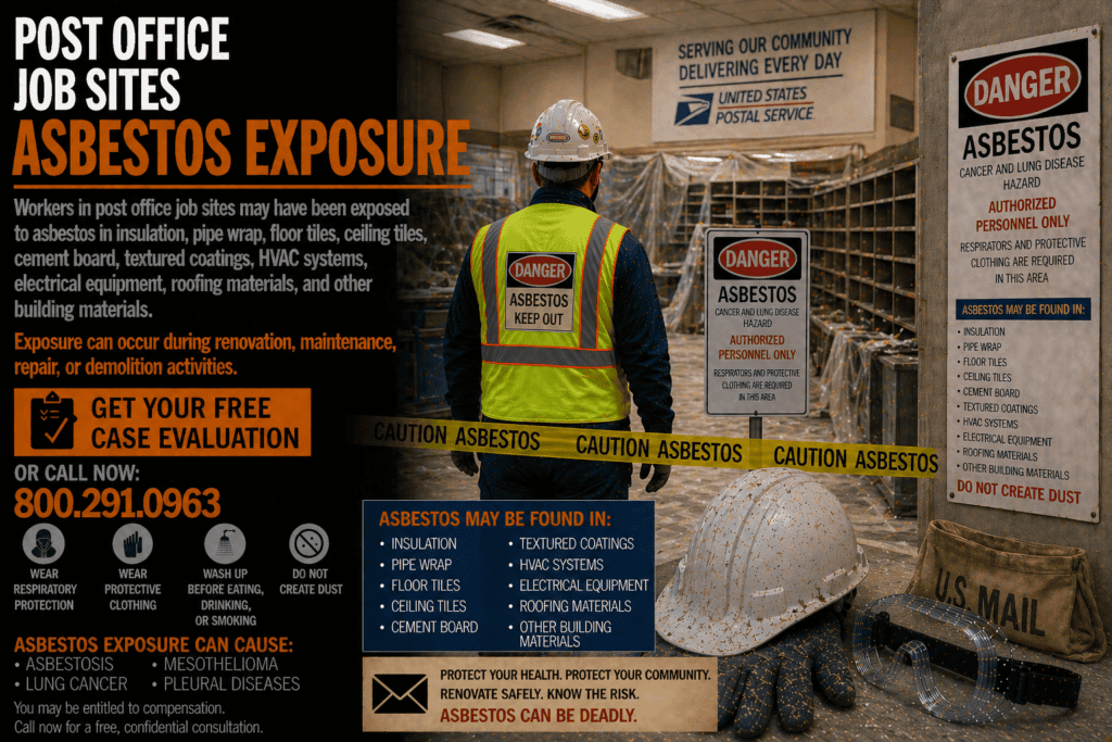 Post Office Job Sites Asbestos Exposure Mesothelioma Lawsuit