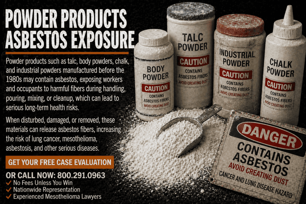 Powder Products Asbestos Exposure Mesothelioma Lawsuit
