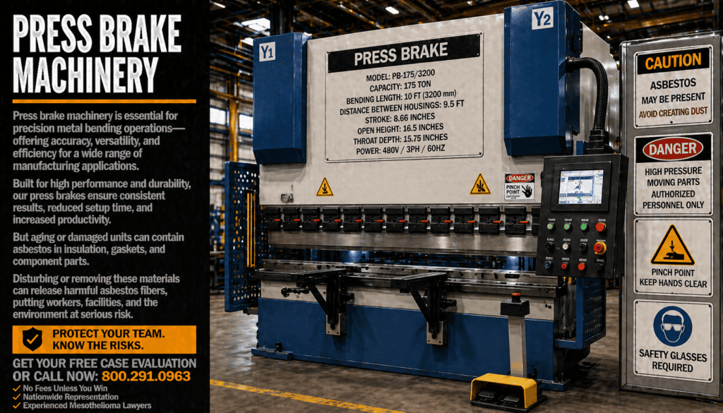 Press Brake Machinery Mesothelioma Lawsuit