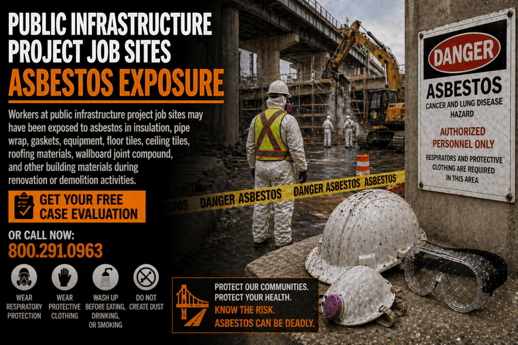 Public Infrastructure Project Job Sites Asbestos Exposure Mesothelioma Lawsuit