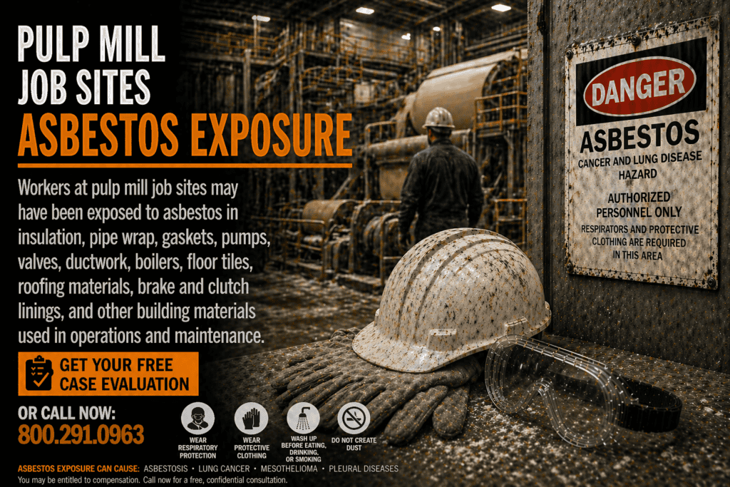 Pulp Mill Job Sites Asbestos Exposure Mesothelioma Lawsuit