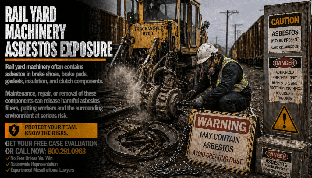 Rail Yard Machinery Asbestos Exposure Mesothelioma Lawsuit