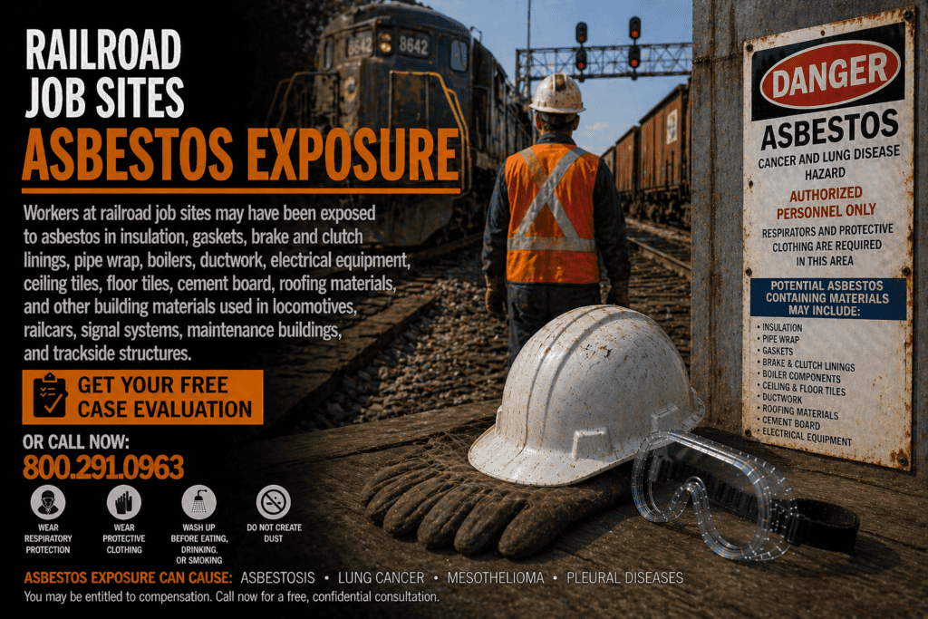 Railroad Job Sites Asbestos Exposure Mesothelioma Lawsuit