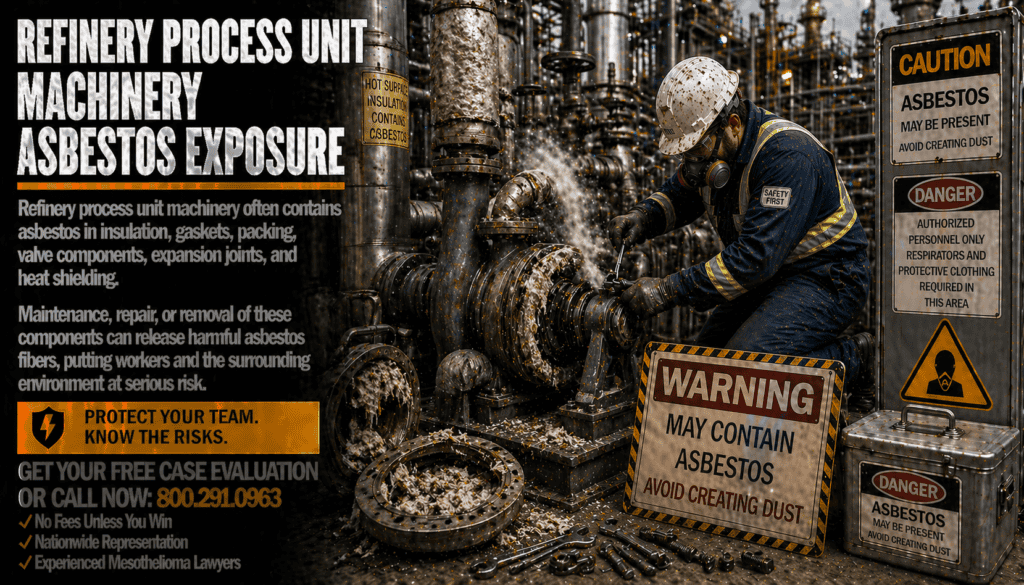 Refinery Process Unit Machinery Asbestos Exposure Mesothelioma Lawsuit