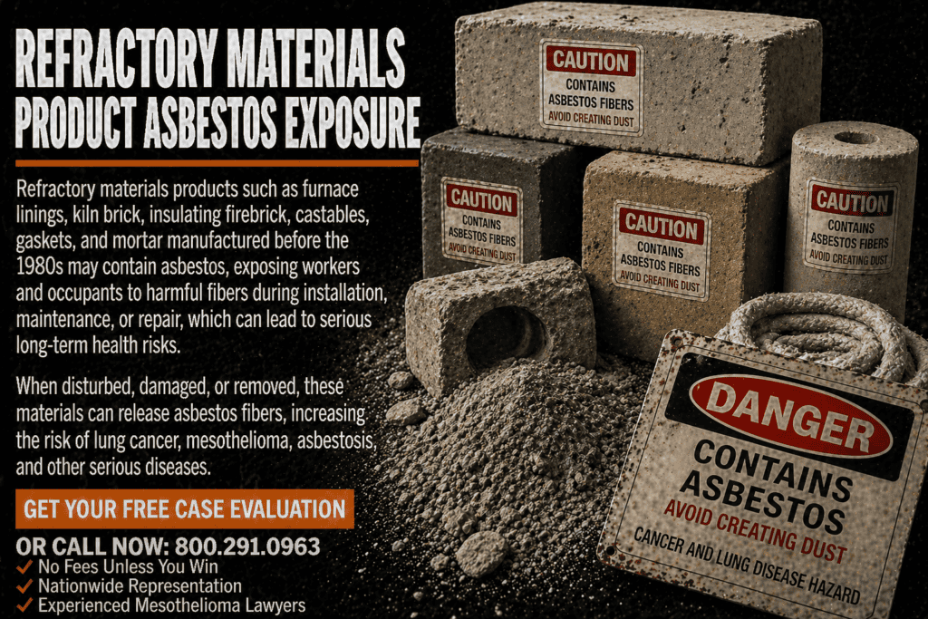 Refractory Materials Product Asbestos Exposure Mesothelioma Lawsuit