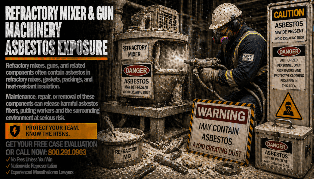 Refractory Mixer & Gun Machinery Mesothelioma Lawsuit