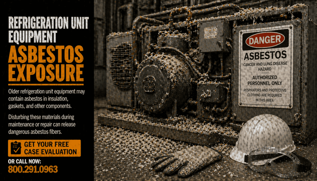 Refrigeration Unit Equipment Asbestos Exposure Mesothelioma Lawsuit Claim