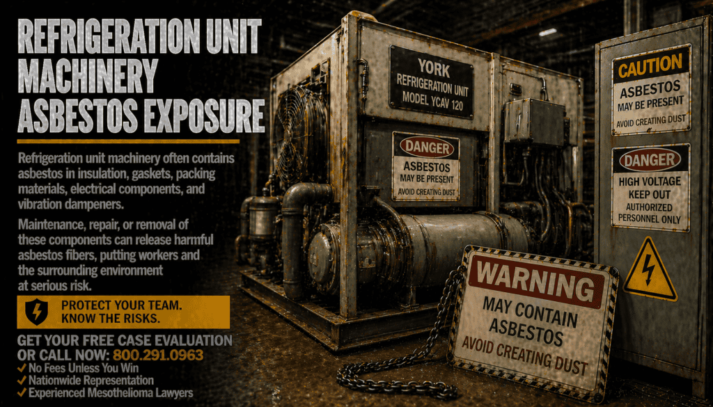 Refrigeration Unit Machinery Asbestos Exposure Mesothelioma Lawsuit
