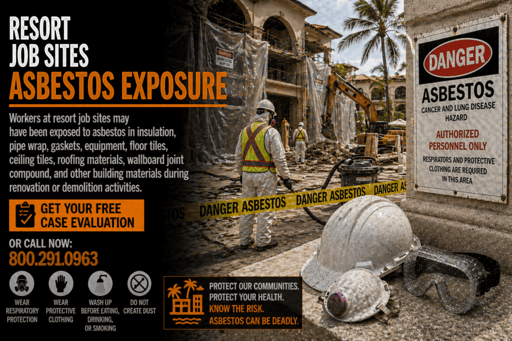 Resort Job Sites Asbestos Exposure Mesothelioma Lawsuit