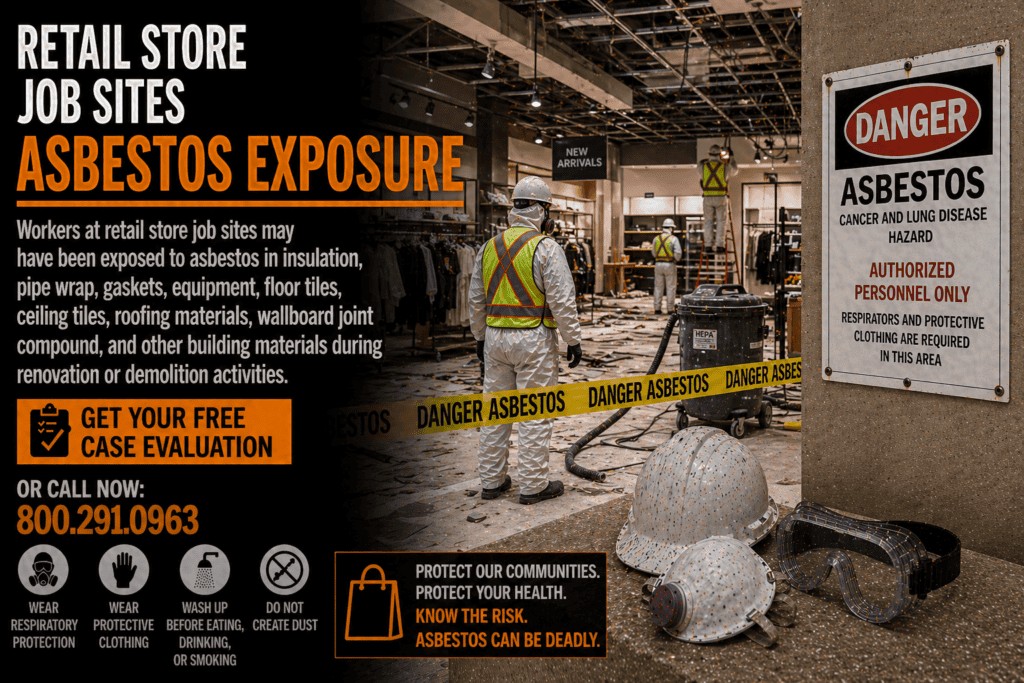 Retail Store Job Sites Asbestos Exposure Mesothelioma Lawsuit