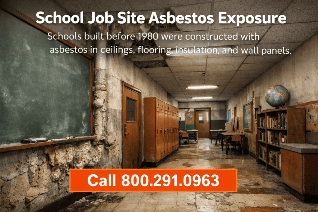 School Job Site Asbestos Exposure - Mesothelioma Lawsuit