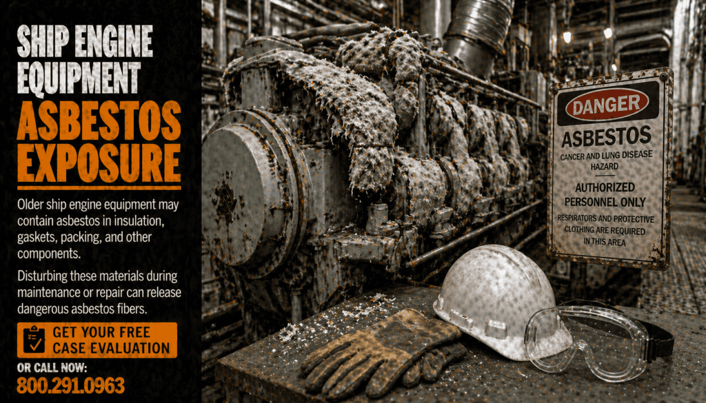 Ship Engine Equipment Asbestos Exposure Mesothelioma Lawsuit Claim