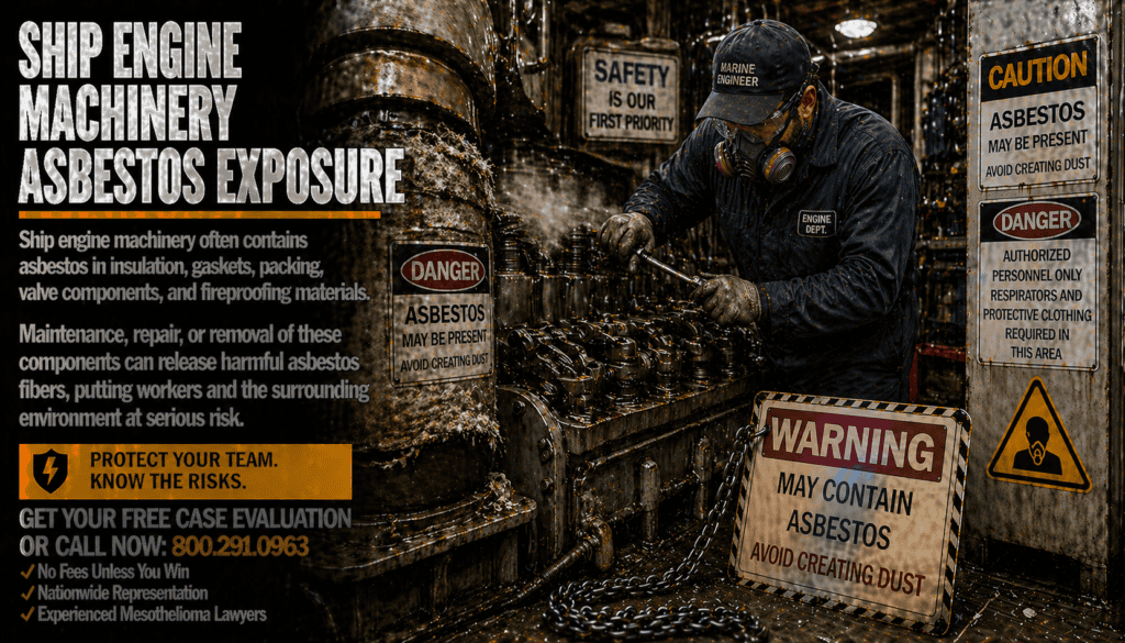 Ship Engine Machinery Asbestos Exposure Mesothelioma Lawsuit