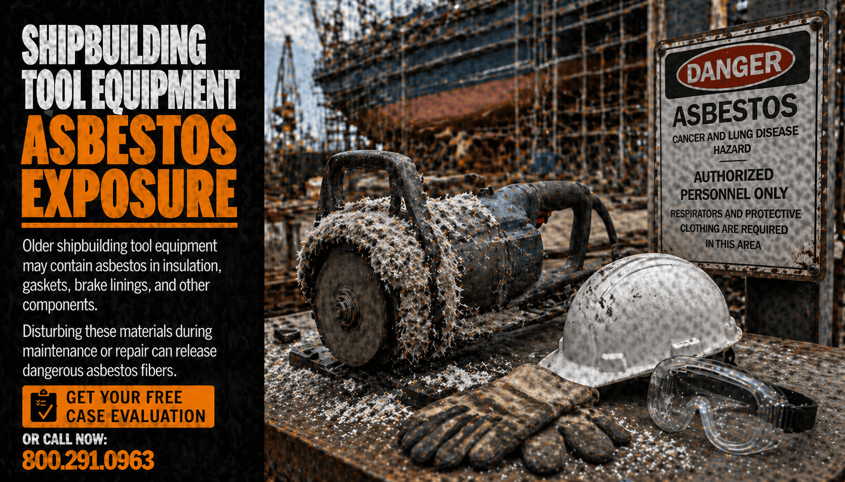 Shipbuilding Tool Asbestos Exposure | Mesothelioma Lawsuits & Legal Help