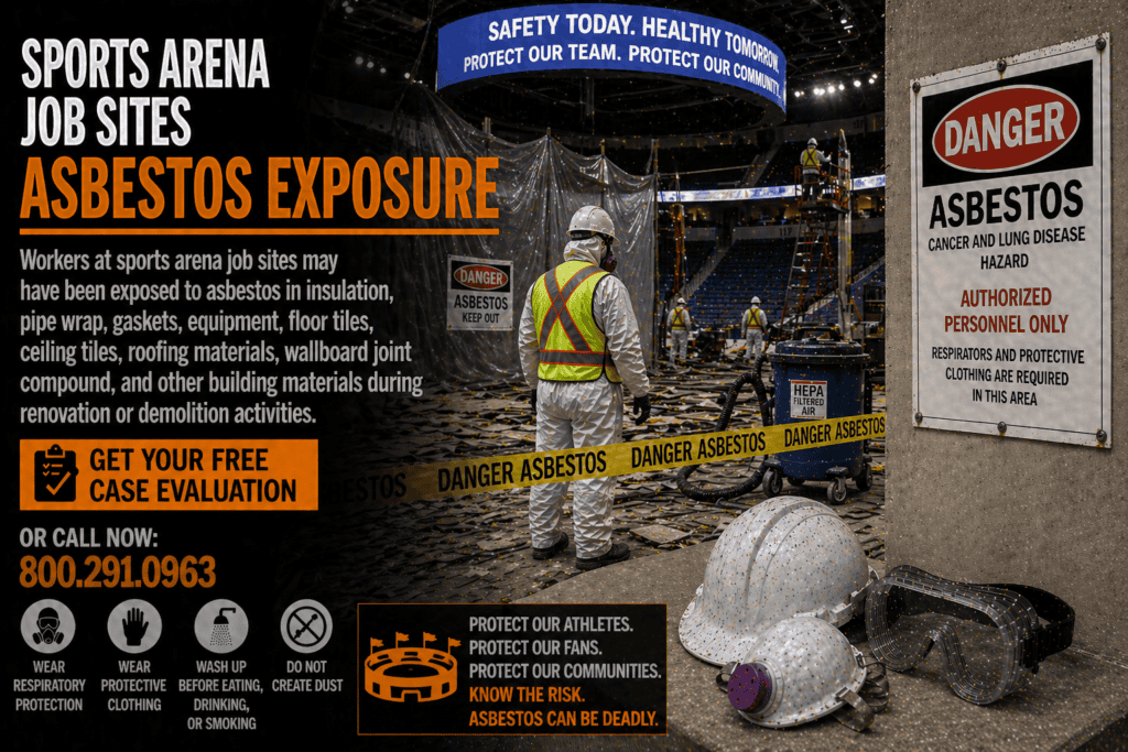 Sports Arena Job Sites Asbestos Exposure Mesothelioma Lawsuit