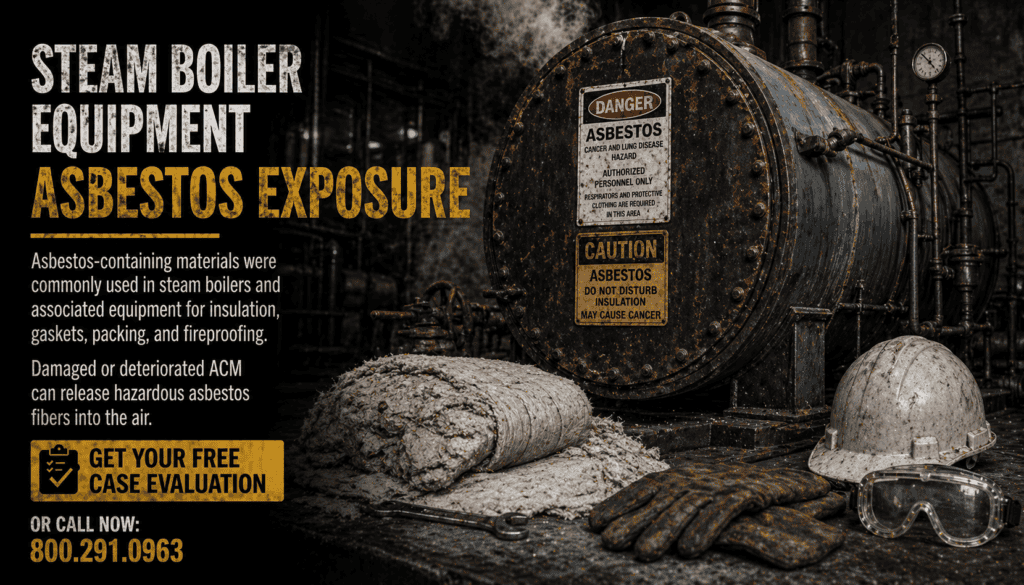 Steam Boiler Equipment Mesothelioma Lawsuit Claim