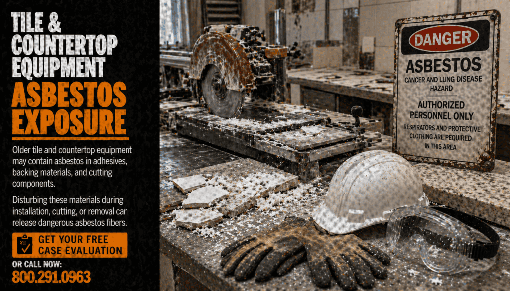 Tile & Countertop Equipment Asbestos Exposure
