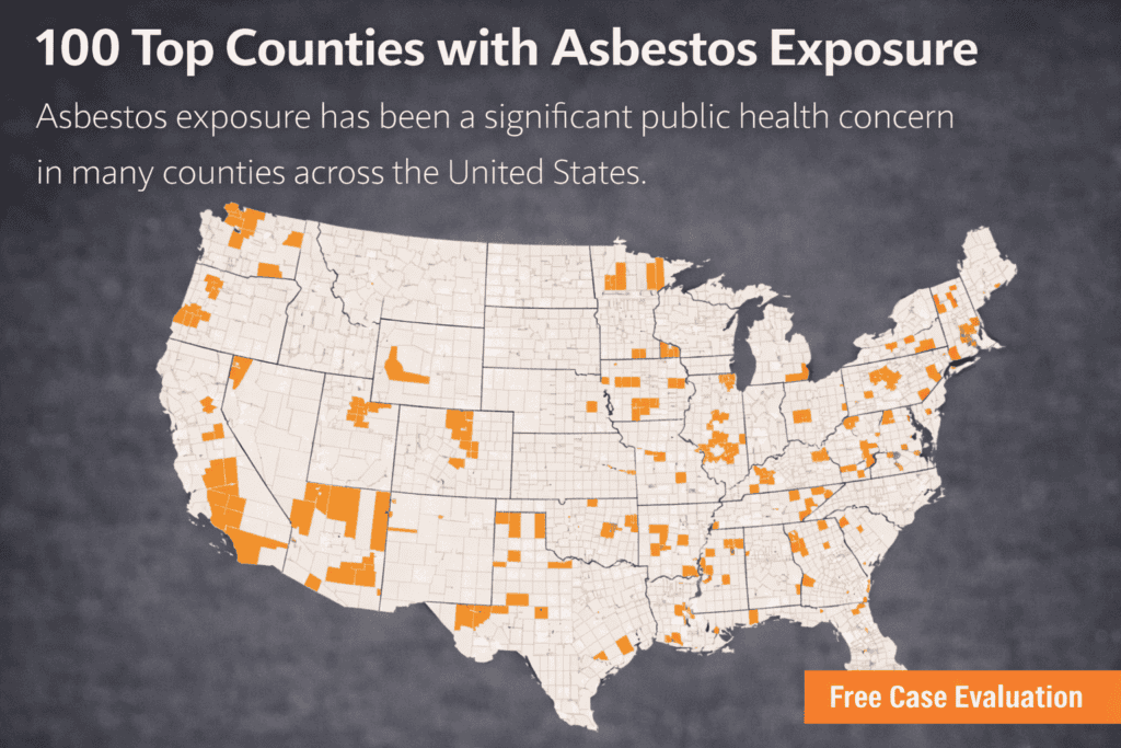 Top 100 Counties with Asbestos Exposure - Mesothelioma Lawsuit