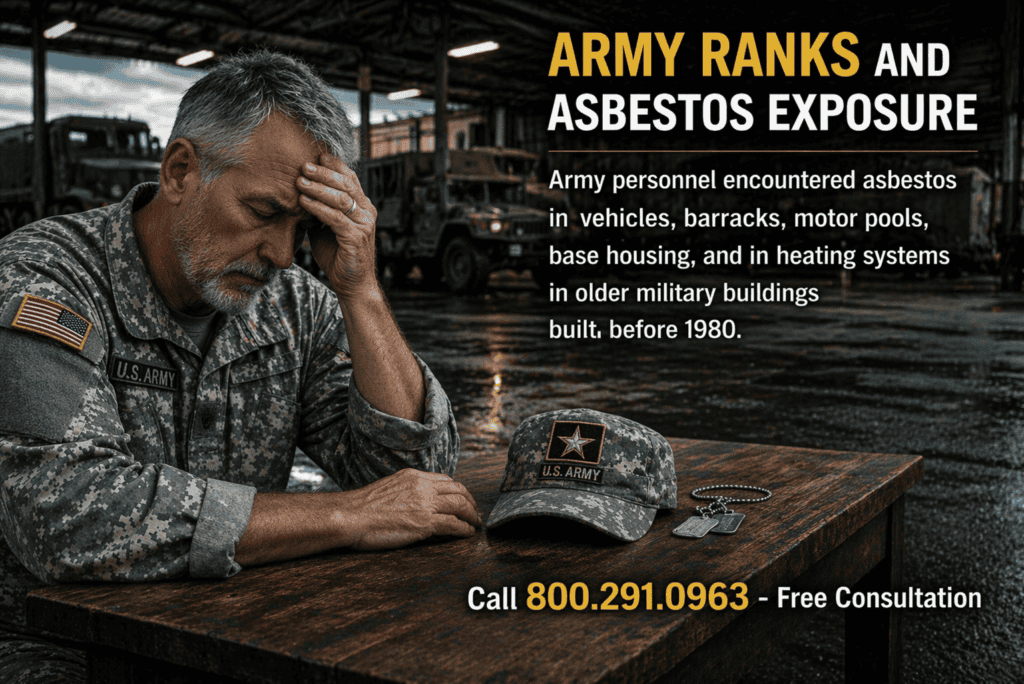 U.S. Army Ranks & Asbestos Exposure - Mesothelioma Lawsuit