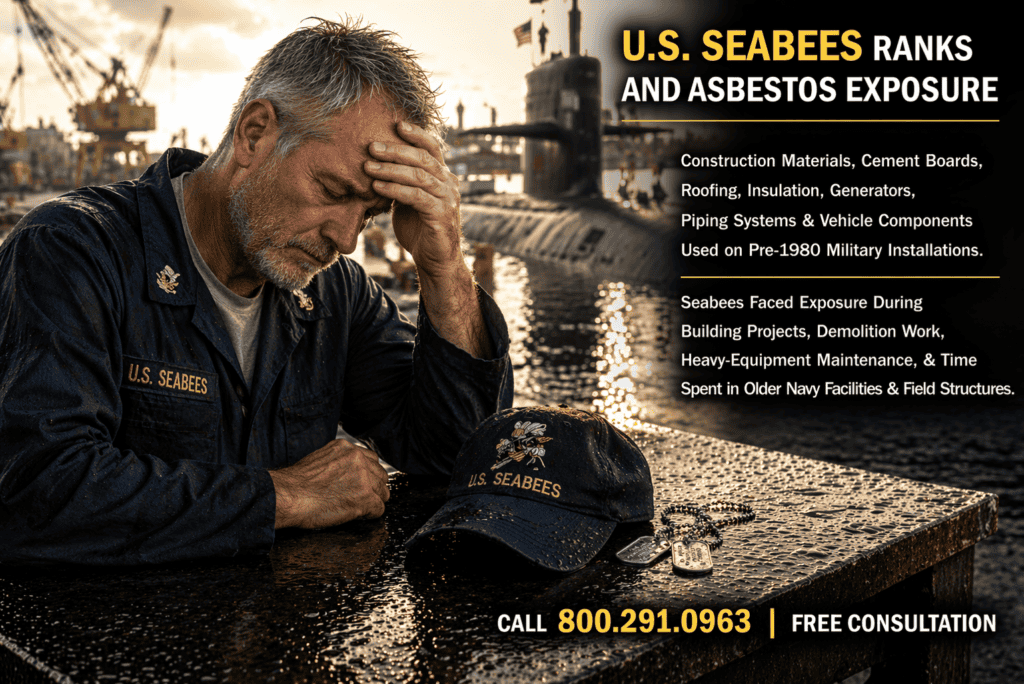 U.S. Seabees Ranks Asbestos Exposure - Mesothelioma Lawsuit