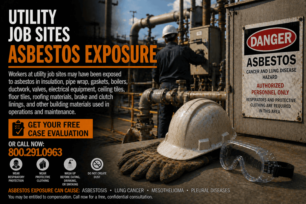 Utility Job Sites Asbestos Exposure Mesothelioma Claim