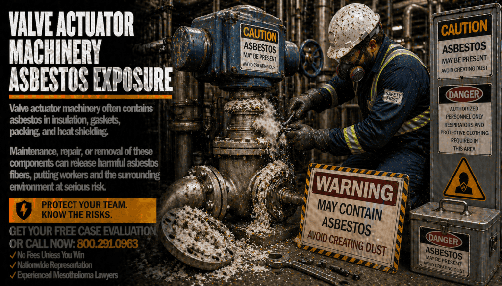 Valve Actuator Machinery Asbestos Exposure Mesothelioma Lawsuit