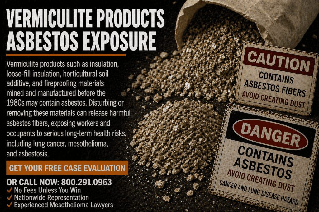 Vermiculite Products Asbestos Exposure Mesothelioma Lawsuit