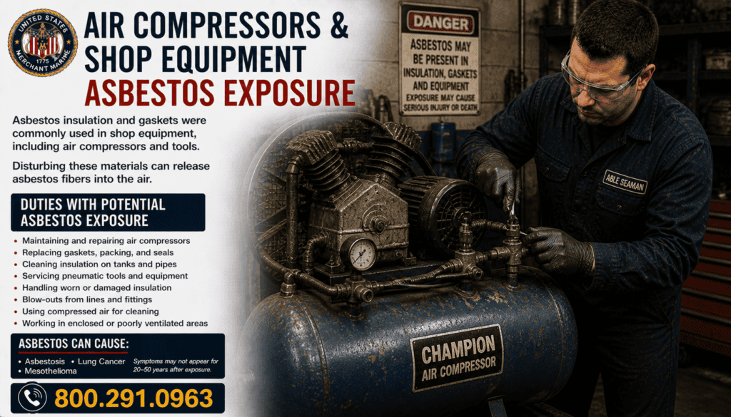 Air Compressors & Shop Equipment Asbestos Exposure Mesothelioma Lawsuit