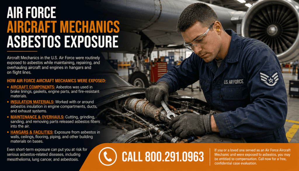 Air Force Aircraft Mechanics Asbestos Exposure Mesothelioma Lawsuit