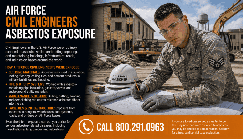 Air Force Civil Engineers Asbestos Exposure Mesothelioma Lawsuit