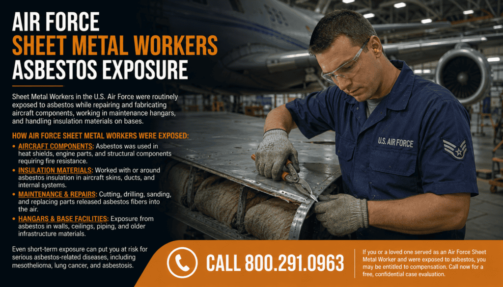 Air Force Sheet Metal Workers Asbestos Exposure Mesothelioma Lawsuit