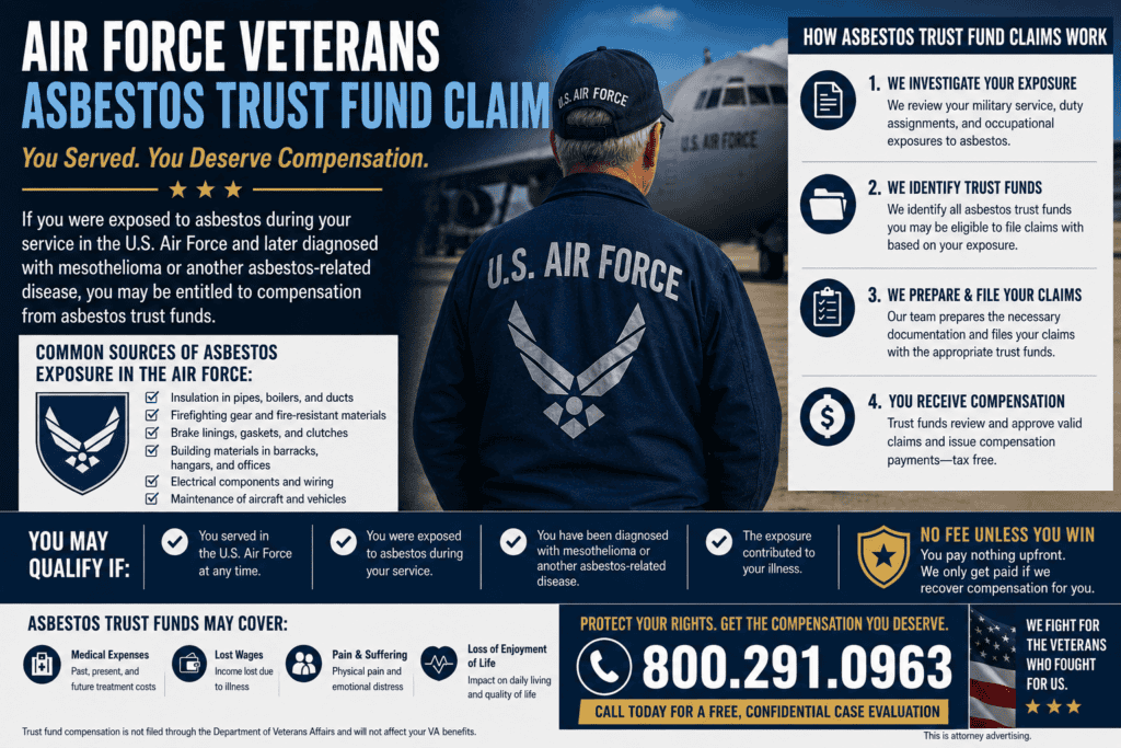 Air Force Veterans Asbestos Trust Fund Claim Mesothelioma Lawsuit