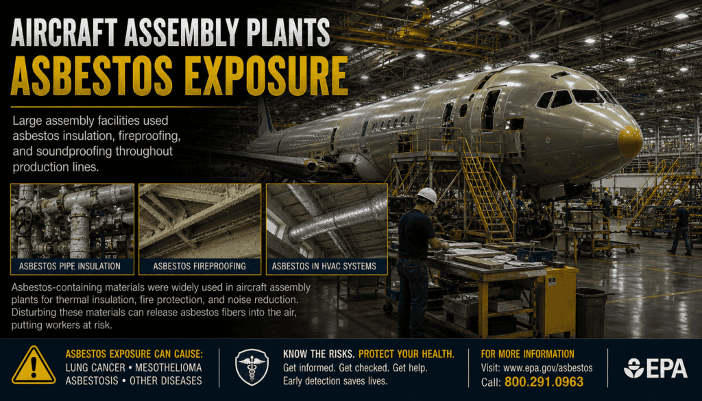 Aircraft Assembly Plants Asbestos Exposure Mesothelioma Lawsuit