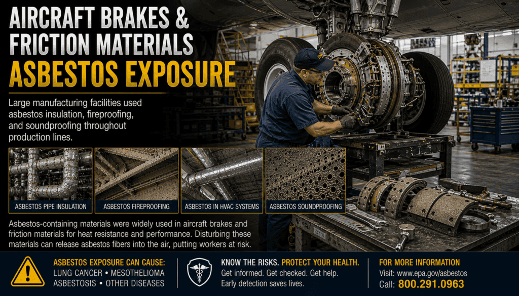 Aircraft Brakes & Friction Materials Asbestos Exposure Mesothelioma Lawsuit