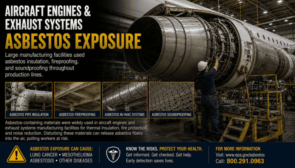 Aircraft Engines & Exhaust Systems Asbestos Exposure Mesothelioma Lawsuit