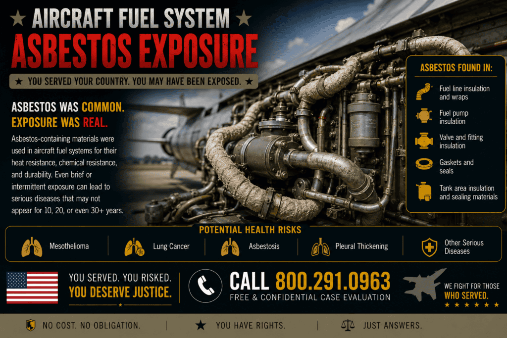 Aircraft Fuel System Asbestos Exposure Lawsuit Mesothelioma Claim