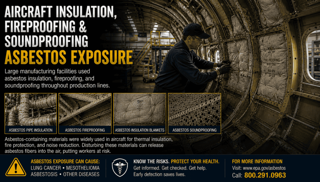 Aircraft Insulation, Fireproofing & Soundproofing Asbestos Exposure Mesothelioma Lawsuit