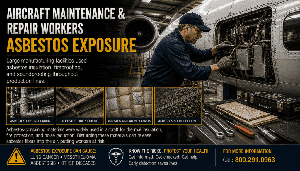 Aircraft Maintenance & Repair Workers Asbestos Exposure Mesothelioma Lawsuit